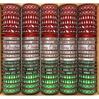 XMAS RIBBON BOX CLASSIC 105 ROLL MIX