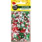 XMAS SCAT STAR-TREE DEER RD-GRN-WHT 21G