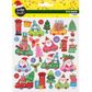 XMAS GLITTER STICKERS WHIMSICAL CARS 1SH