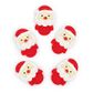 XMAS MINI POLYMER CLAY SANTA 5PCS