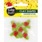 XMAS MINI POLYMER CLAY HOLLY 5PCS