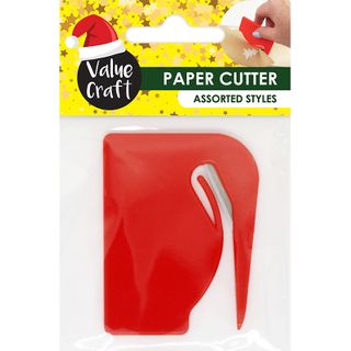 XMAS MULTI PURPOSE PAPER CUTTER RED 1PC
