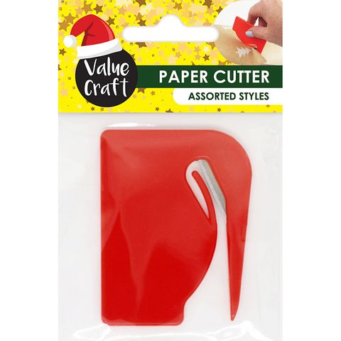 XMAS MULTI PURPOSE PAPER CUTTER RED 1PC