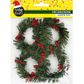 XMAS MINI WREATHS W HOLLY 4PCS