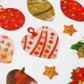 XMAS GLITTER STICKERS BAUBLES MIX 1SH