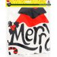 XMAS GIANT SACK 49x68CM MERRY XMAS 1PC