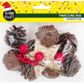 XMAS NATURAL PINECONE MIXED SET 14PCS