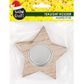 XMAS WOOD TEALIGHT HOLDER STAR 1PC