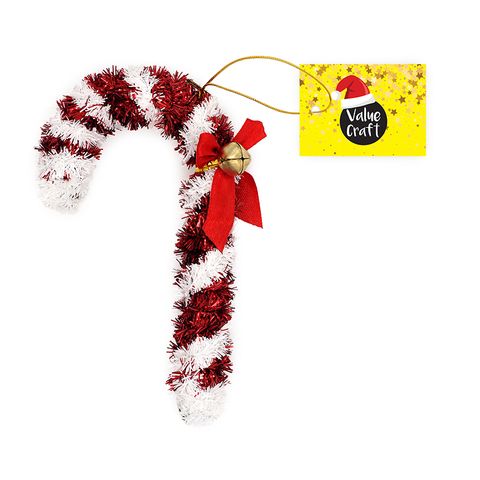 XMAS GIANT TINSEL ORNAMENT CANDY 1PC