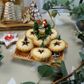 XMAS MINI WREATH CAKE TOPPER 2PCS