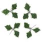 Xmas Large Holly Leaf Silver Berry 4Pcs