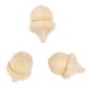 Xmas Wood 3D Acorns 3Pcs