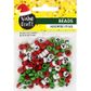 XMAS PLASTIC ALPHABET BEADS ASST 20G