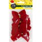 XMAS RED VELVET TWIST TIE BOWS 10PCS