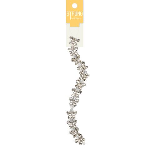 STRUNG  BUTTERFLIES SILVER 12PC