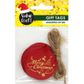 XMAS ROUND GOLD PRINT GIFT TAGS 20PCS