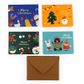 XMAS WHIMSICAL GREETING CARDS 8PCS