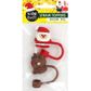 XMAS SILICONE STRAW TOPPERS 2PCS
