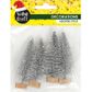 XMAS MINI SILVER GLITTER TREES 4PCS