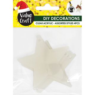 XMAS DIY ACRYLIC STAR 4PCS