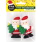 XMAS SILICONE SANTA CAKE TOPPER 2PCS