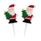 XMAS SILICONE SANTA CAKE TOPPER 2PCS