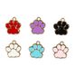 CHARM CARD MULTI COLOUR ENAMEL PAWS