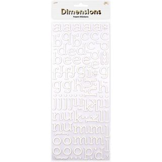 FOAM GLITTER ALPHA SANS SERIF STICKERS