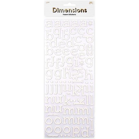 FOAM GLITTER ALPHA SANS SERIF STICKERS