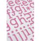 ALPHA NUMERICAL FOAM PINK GLITTER