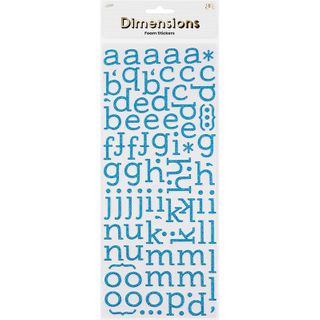 FOAM GLITTER ALPHA SANS SERIF STICKERS