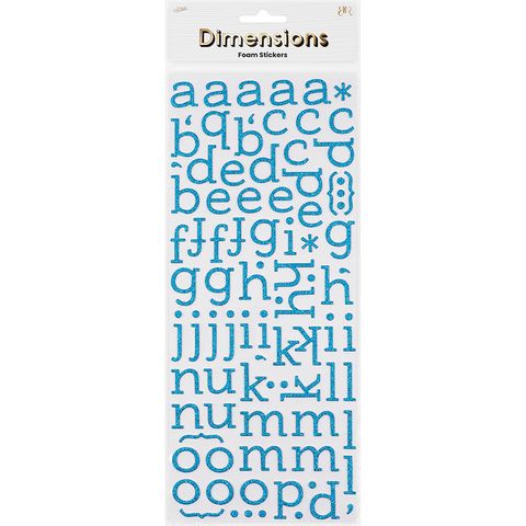 FOAM GLITTER ALPHA SANS SERIF STICKERS