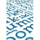 FOAM GLITTER ALPHA SANS SERIF STICKERS