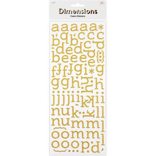 FOAM GLITTER ALPHA SANS SERIF STICKERS