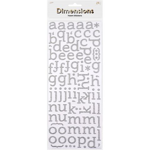 FOAM GLITTER ALPHA SANS SERIF STICKERS
