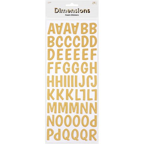 FOAM STITCHES  ALPHA STICKERS