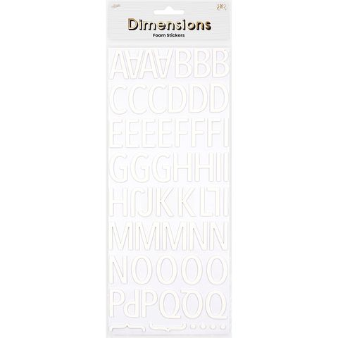 FOAM GLITTER ALPHA SERIF STICKERS