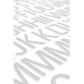 FOAM GLITTER ALPHA SERIF STICKERS