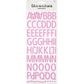 FOAM GLITTER ALPHA SERIF STICKERS
