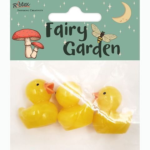 MINI RESIN RUBBER DUCK LARGE 3PC