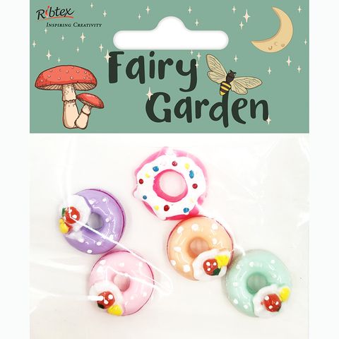 MINI RESIN  DONUTS 5PC