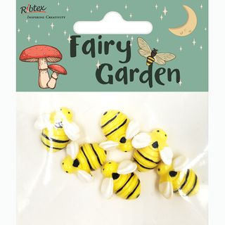 MINI RESIN PLASTIC BEES 6PC