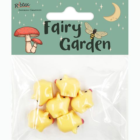 MINI RESIN PLASTIC PIGS 5PC
