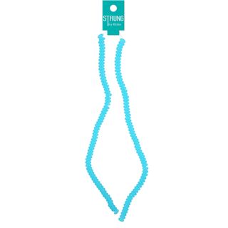 STRUNG FLAT BRIGHT BLUE BEAD