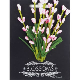 10 HEAD PINK BUD FOAM LEAVES