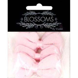 TEXTURE FABRIC BOW W DIAMANTE