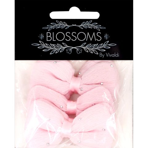 TEXTURE FABRIC BOW W DIAMANTE