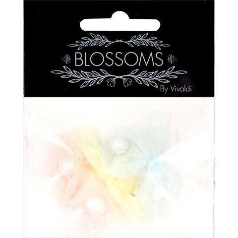 TULLE BOW WITH PEARLS