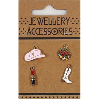 CHRM ENAMEL 4PC MINI COWGIRL