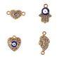 CHARM ENAMEL 4PC EVIL EYE SET